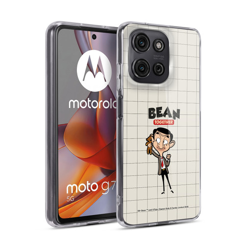 Mr. Bean: The Animated Series Graphic Art With Teddy Soft Gel Case for Motorola Moto G75