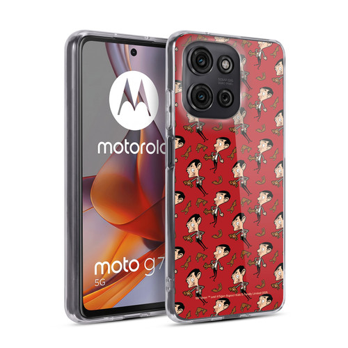 Mr. Bean: The Animated Series Graphic Art Teddy Pattern Soft Gel Case for Motorola Moto G75