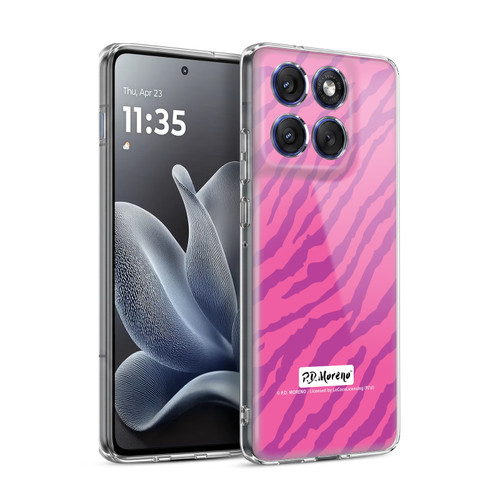 P.D. Moreno Patterns Pink Zebra Soft Gel Case for Motorola Edge 70