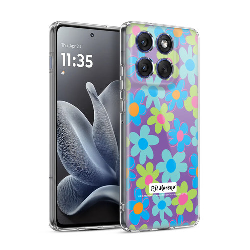 P.D. Moreno Patterns Purple Soft Gel Case for Motorola Edge 70