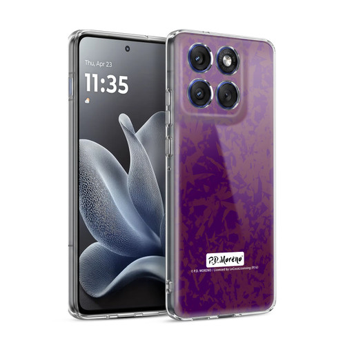 P.D. Moreno Patterns Violet Soft Gel Case for Motorola Edge 70