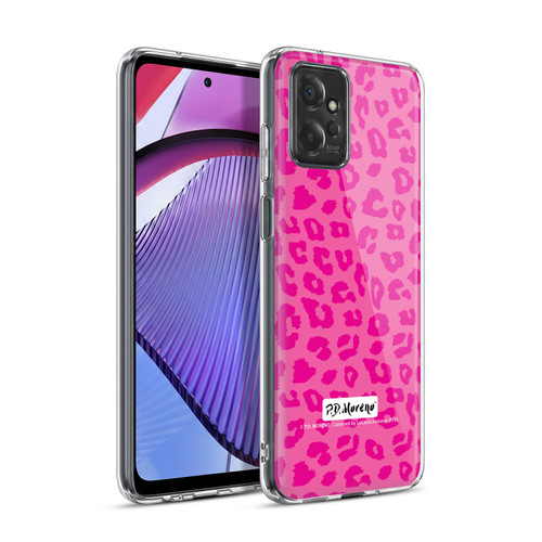 P.D. Moreno Patterns Pink Leopard Soft Gel Case for Motorola Moto G Power (2023)