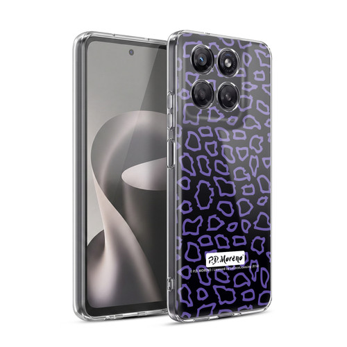 P.D. Moreno Patterns Black Purple Soft Gel Case for Motorola Moto G37 Power