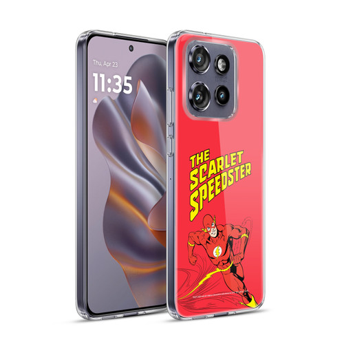 The Flash DC Comics Vintage Scarlet Speedster Soft Gel Case for Motorola Edge 50 Neo