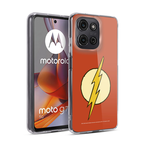 The Flash DC Comics Vintage Logo Soft Gel Case for Motorola Moto G75