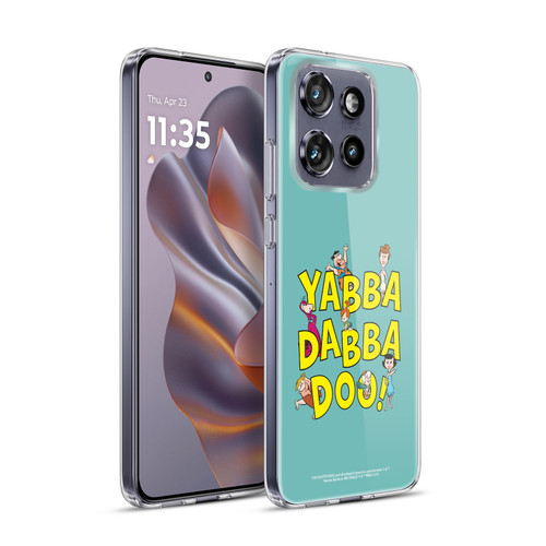 The Flintstones Graphics Yabba-Dabba-Doo Soft Gel Case for Motorola Edge 50 Neo