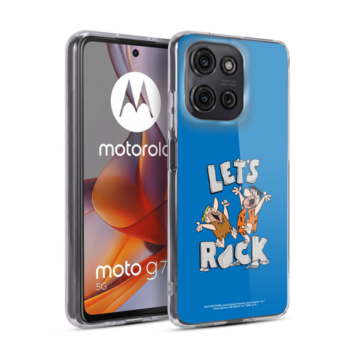 The Flintstones Graphics Fred And Barney Soft Gel Case for Motorola Moto G75