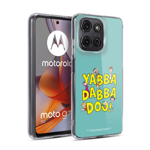 The Flintstones Graphics Yabba-Dabba-Doo Soft Gel Case for Motorola Moto G75