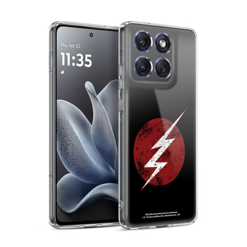 The Flash TV Series Logos Distressed Look Soft Gel Case for Motorola Edge 70