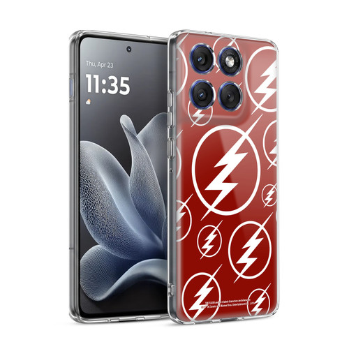 The Flash TV Series Logos Pattern Soft Gel Case for Motorola Edge 70