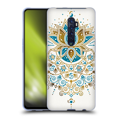 Cat Coquillette Patterns 6 Lotus Bloom Mandala 4 Soft Gel Case for OPPO Reno 2