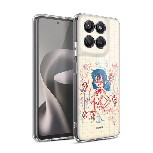 Miraculous Ladybug Sketches Ladybug Soft Gel Case for Motorola Moto G37 Power