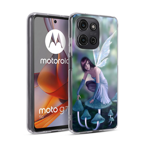 Rachel Anderson Pixies Periwinkle Soft Gel Case for Motorola Moto G75