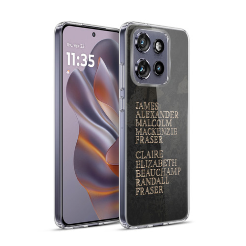 Outlander Graphics Names Soft Gel Case for Motorola Edge 50 Neo
