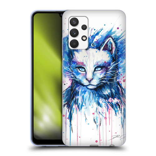 Pixie Cold Cats Space Soft Gel Case for Samsung Galaxy A32 (2021)