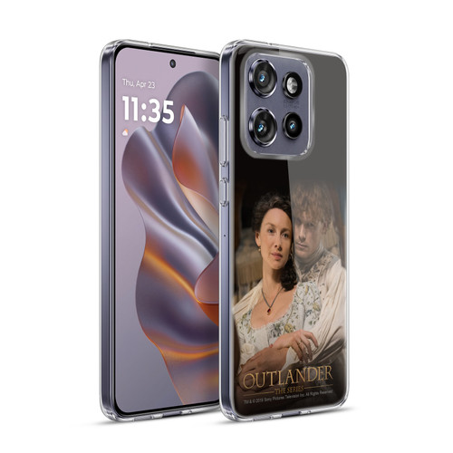 Outlander Season 4 Art Claire Jamie Embrace Soft Gel Case for Motorola Edge 50 Neo