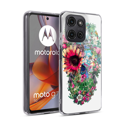 Riza Peker Skulls 6 Summer 2 Soft Gel Case for Motorola Moto G75