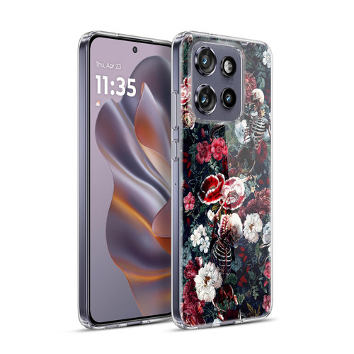 Riza Peker Skulls 9 Skeletal Bloom Soft Gel Case for Motorola Edge 50 Neo