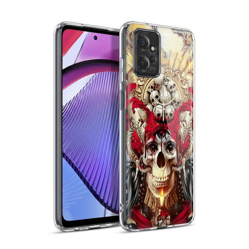 Riza Peker Skulls 9 3 Eyed Skull Soft Gel Case for Motorola Moto G Power (2023)