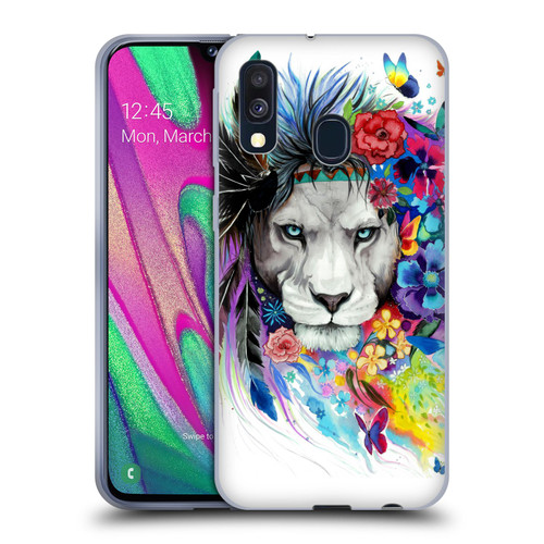 Pixie Cold Cats King Of The Lions Soft Gel Case for Samsung Galaxy A40 (2019)