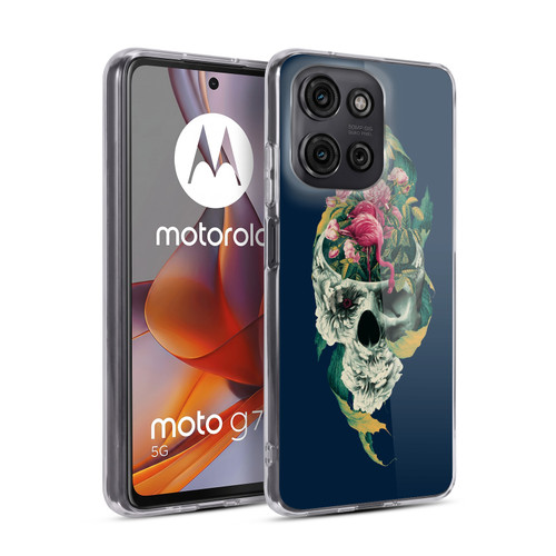 Riza Peker Skulls 9 Life And Death Soft Gel Case for Motorola Moto G75