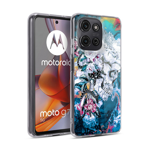 Riza Peker Skulls 9 Memento Mori Soft Gel Case for Motorola Moto G75