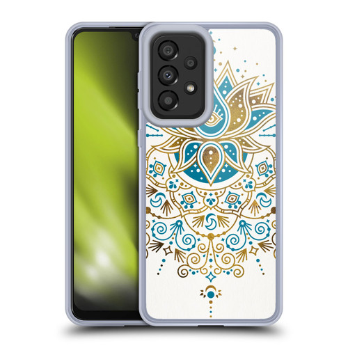 Cat Coquillette Patterns 6 Lotus Bloom Mandala 4 Soft Gel Case for Samsung Galaxy A33 5G (2022)