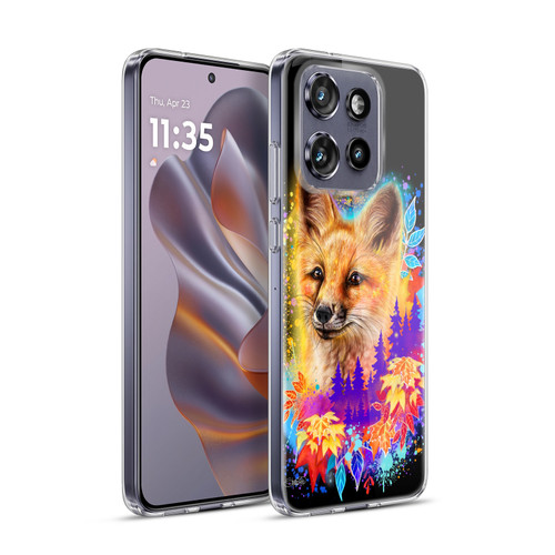 Sheena Pike Animals Red Fox Spirit & Autumn Leaves Soft Gel Case for Motorola Edge 50 Neo