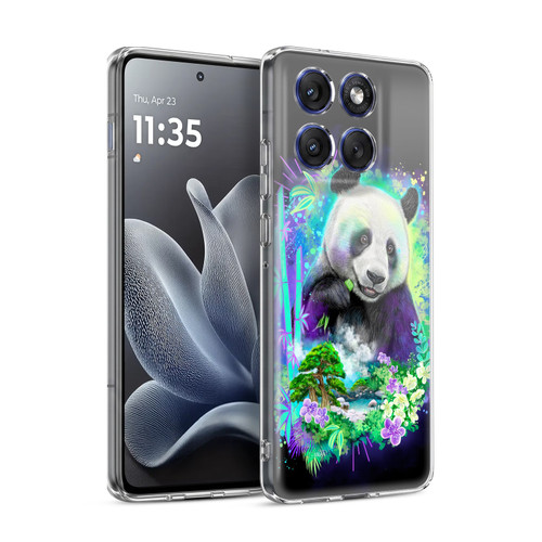 Sheena Pike Animals Rainbow Bamboo Panda Spirit Soft Gel Case for Motorola Edge 70