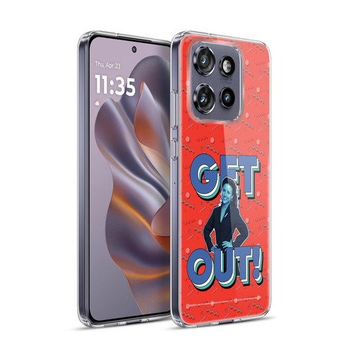 Seinfeld Graphics Get Out! Soft Gel Case for Motorola Edge 50 Neo
