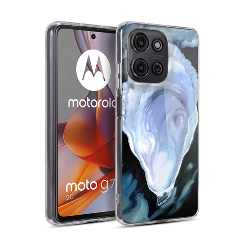 Paul Brent Sea Creatures Oyster Black Soft Gel Case for Motorola Moto G75
