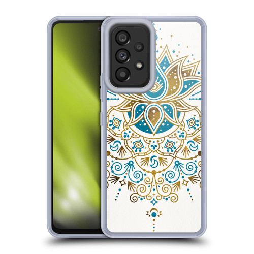 Cat Coquillette Patterns 6 Lotus Bloom Mandala 4 Soft Gel Case for Samsung Galaxy A53 5G (2022)