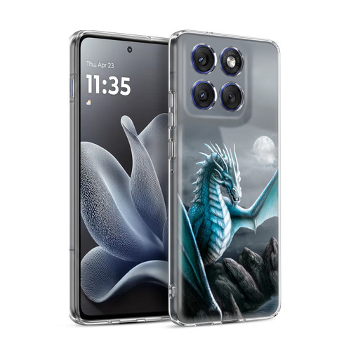 Sarah Richter Fantasy Creatures Blue Water Dragon Soft Gel Case for Motorola Edge 70
