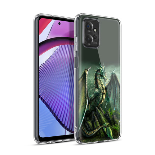 Sarah Richter Fantasy Creatures Green Nature Dragon Soft Gel Case for Motorola Moto G Power (2023)