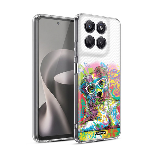 P.D. Moreno Drip Art Cats And Dogs Sunglasses Soft Gel Case for Motorola Moto G37 Power