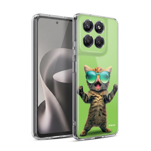 P.D. Moreno Furry Fun Artwork Cat Sunglasses Soft Gel Case for Motorola Moto G37 Power