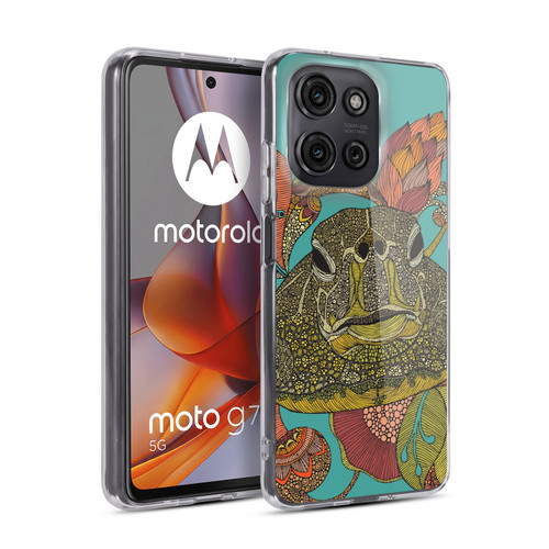 Valentina Nature and Floral Turtle Soft Gel Case for Motorola Moto G75