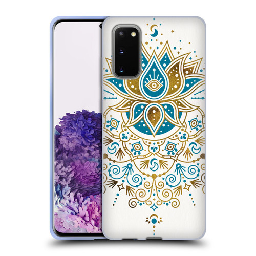 Cat Coquillette Patterns 6 Lotus Bloom Mandala 4 Soft Gel Case for Samsung Galaxy S20 / S20 5G