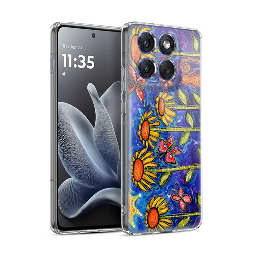 Wyanne Nature 2 Sundown Sunflowers Soft Gel Case for Motorola Edge 70