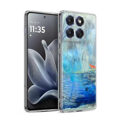 Wyanne Nature 2 Red Fox Blue River Soft Gel Case for Motorola Edge 70