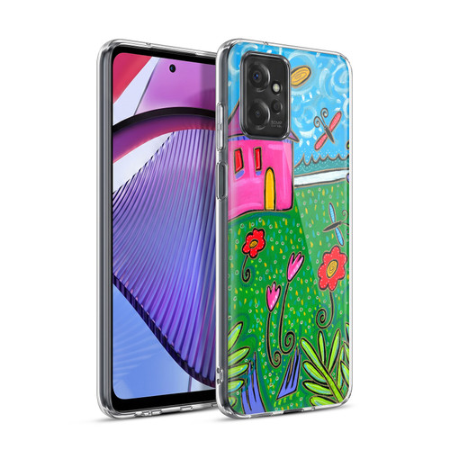 Wyanne Nature 2 Pink House Green Garden Soft Gel Case for Motorola Moto G Power (2023)