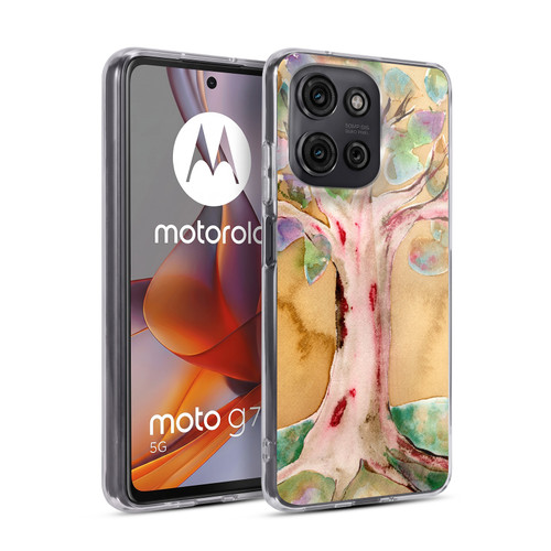 Wyanne Nature 2 Watercolour Tree Soft Gel Case for Motorola Moto G75