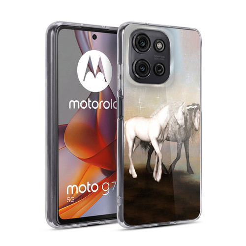 Simone Gatterwe Pegasus And Unicorns Lovers Soft Gel Case for Motorola Moto G75