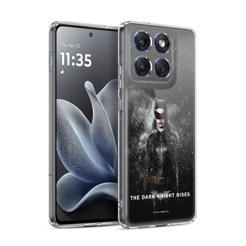 The Dark Knight Rises Key Art Catwoman Rain Poster Soft Gel Case for Motorola Edge 70