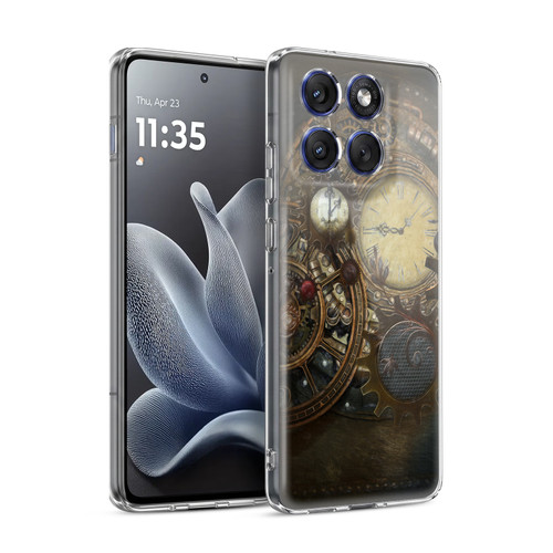 Simone Gatterwe Steampunk Clocks Soft Gel Case for Motorola Edge 70