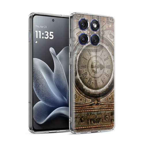 Simone Gatterwe Steampunk Grunge Clock Soft Gel Case for Motorola Edge 70
