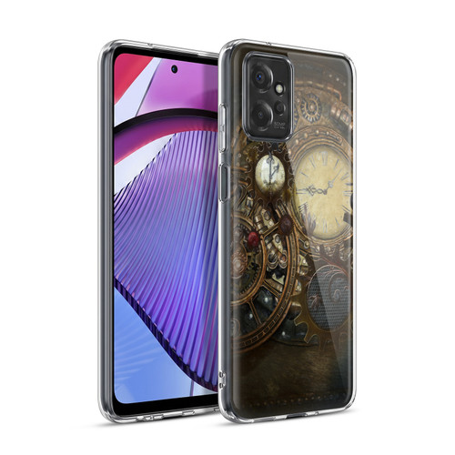 Simone Gatterwe Steampunk Clocks Soft Gel Case for Motorola Moto G Power (2023)