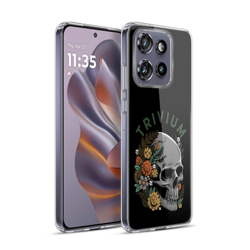 Trivium Graphics Skelly Flower Soft Gel Case for Motorola Edge 50 Neo