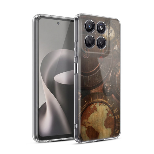 Simone Gatterwe Steampunk Clocks And Gears Soft Gel Case for Motorola Moto G37 Power