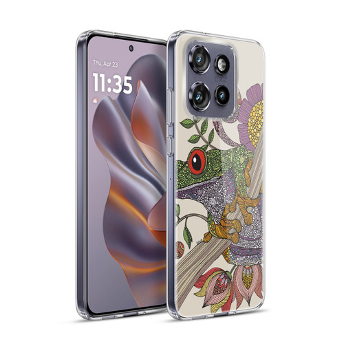 Valentina Nature and Floral Frog Soft Gel Case for Motorola Edge 50 Neo